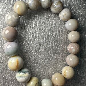 Stunning 11MM Colorful Pastel Ocean Jasper Natural Crystal Bracelet